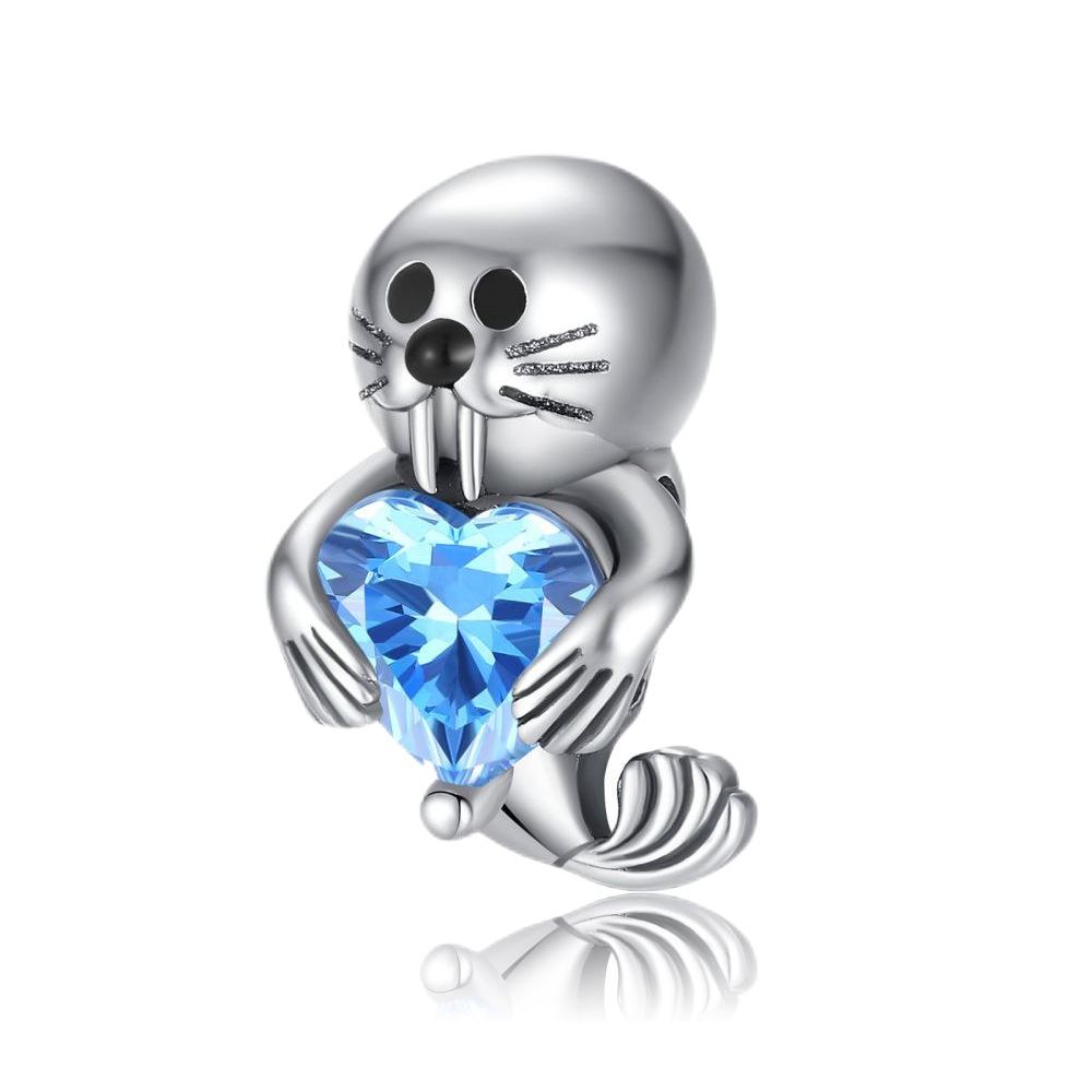 S925 Silver Cute Monkey And Puppy Beaded DIY Handmade Jewelry Accessories Animal Theme Fashion Beading Craft Supplies