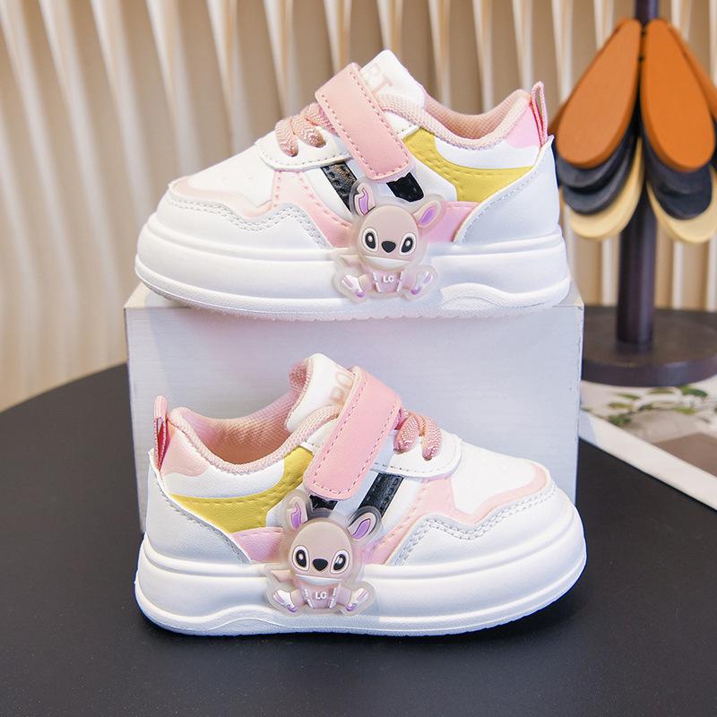2026 Kids' Soft-Soled White Walking & Skate Shoes – Trendy Spring/Autumn Style for Boys & Girls