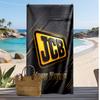 JCB Custom Beach Towel, Print Your Name Text Lightweight Absorbent Towel for Swimming Travel