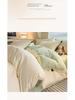 Solid Color Brushed Double Duvet Cover & Pillowcase Bedding Set - 90gsm, 3-Piece