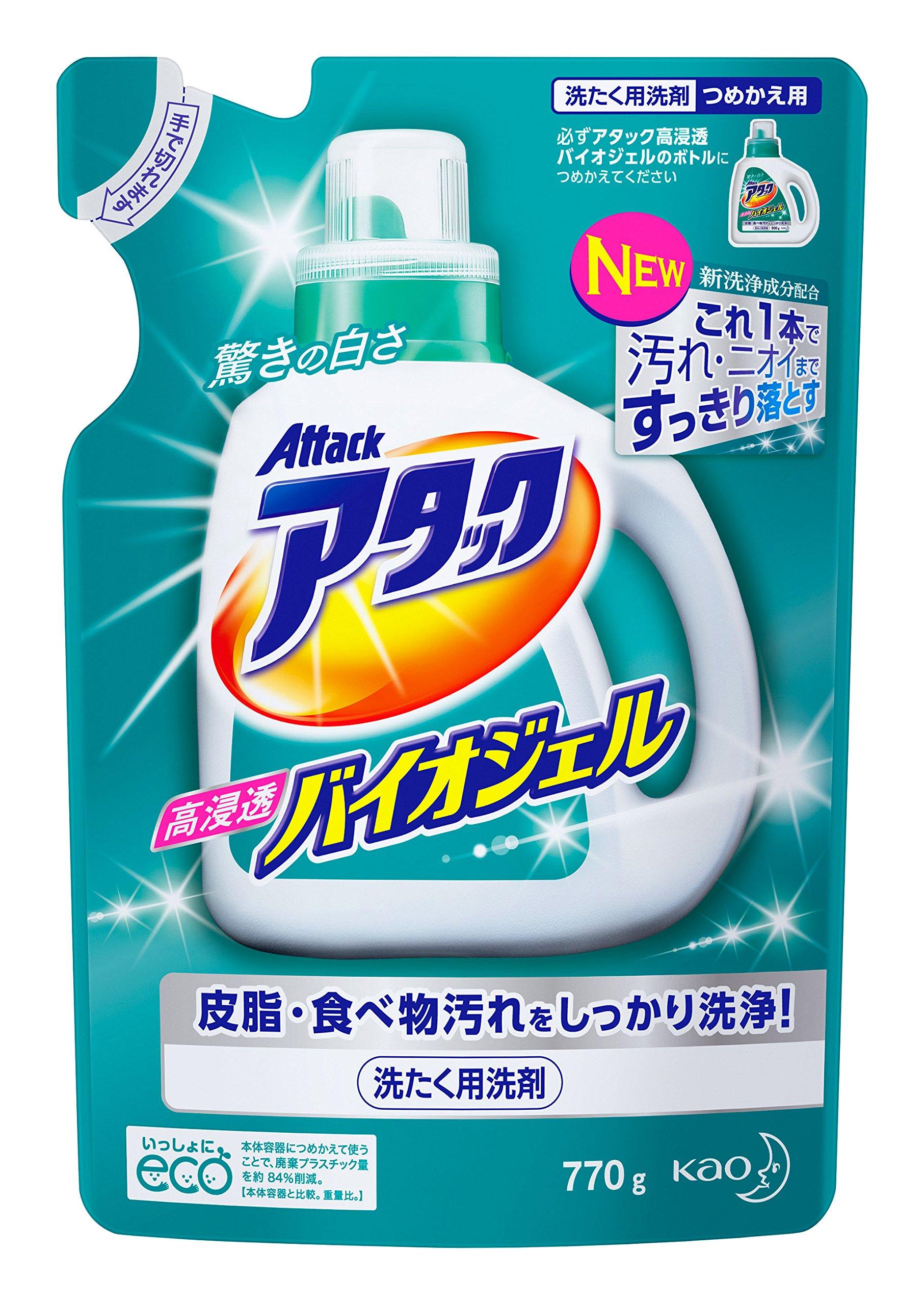 

Attack Liquid Laundry High Penetration 770g Detergent, Biogel, Refill,