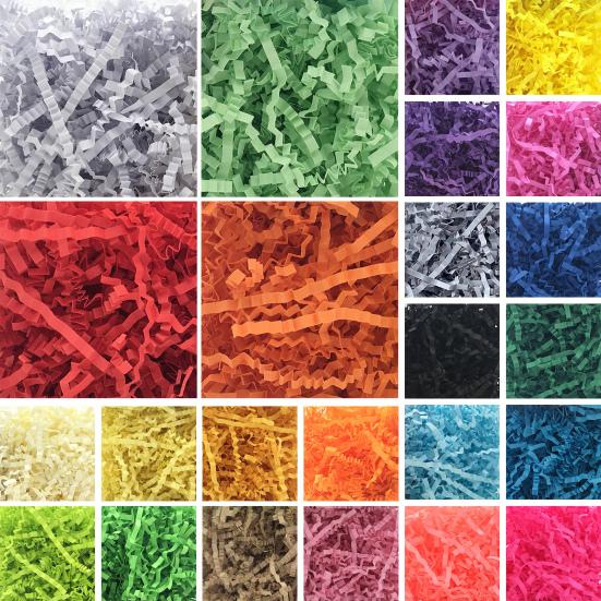 100g Raffia Paper Eye-catching Decorative Bright-colored Widely Usage Box Filling Material for Gifts