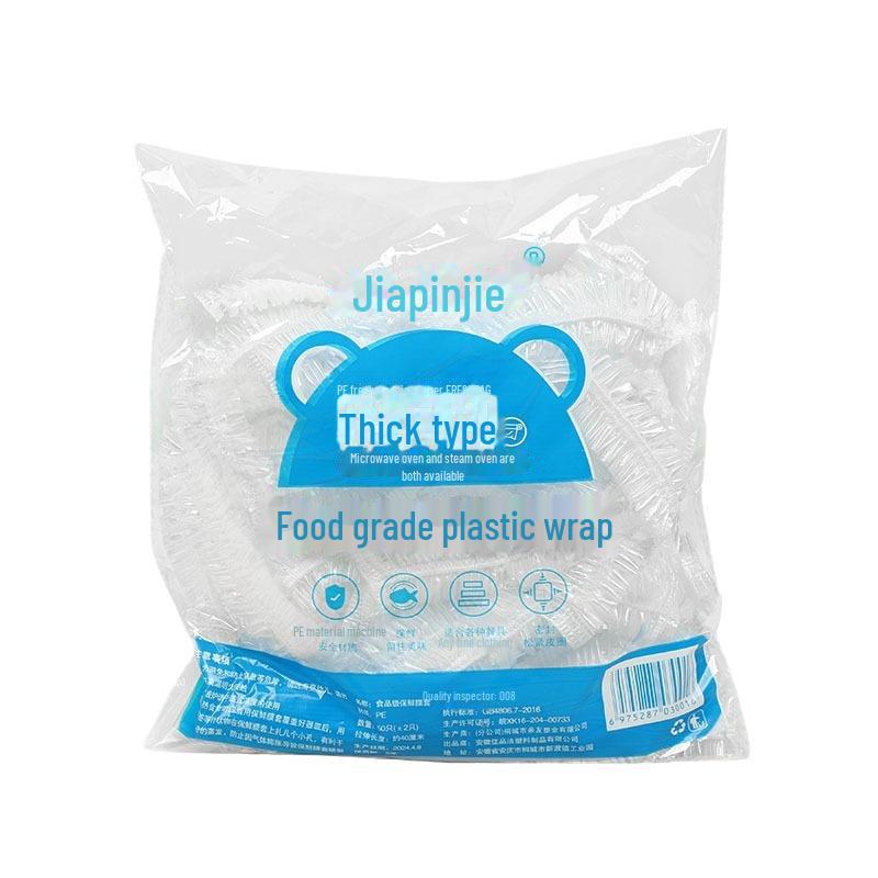 Disposable Plastic Wrap Covers for Leftovers - Elastic Food Grade Covers - Wholesale Pack
