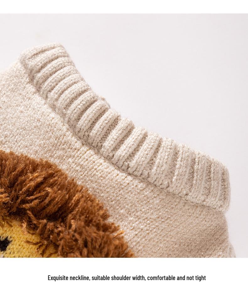 Autumn/Winter Cute Lion Sweater for Small To Medium Dogs - Warm Two-Legged Pet Clothing