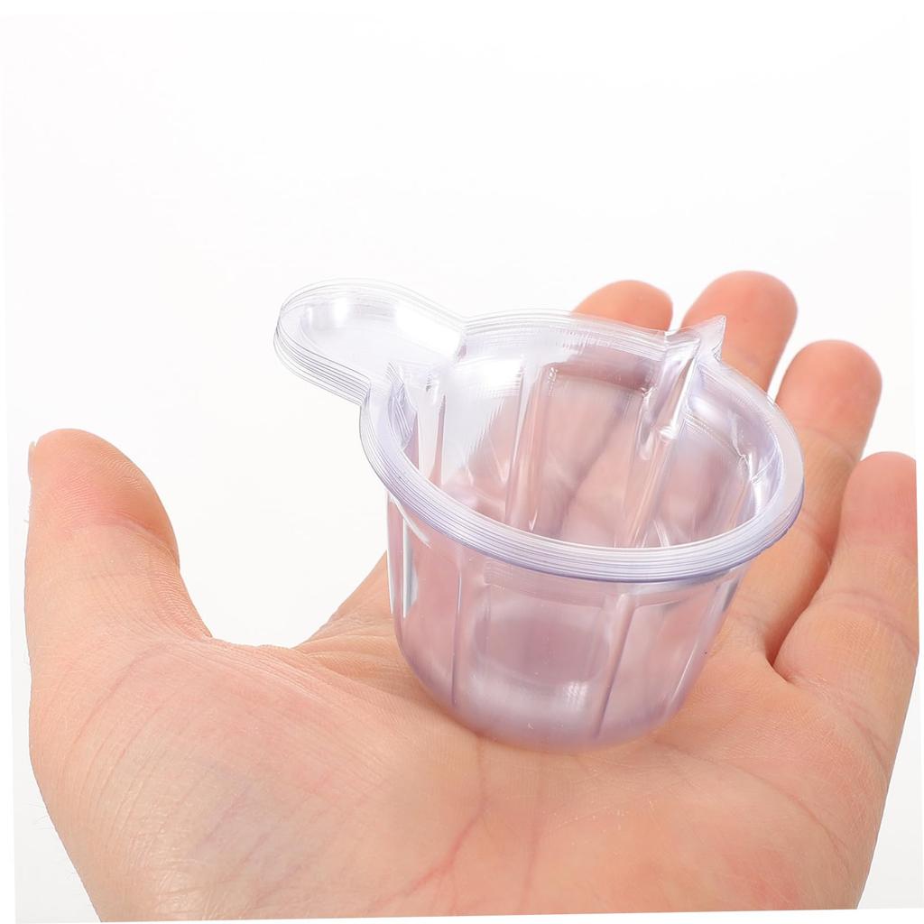 HEALLILY 100 Pieces Epoxy Mixing Cups Plastic Clear Measuring Cups for Resin Epoxy Paint DIY Disposable Mixing and Stirring Cups 40ml