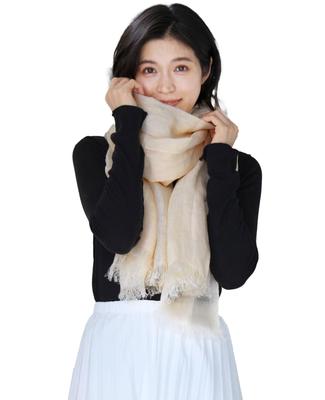 Große Leinenstola für UV Hanf [Filomo] Damen, Schutz, (Kinari)