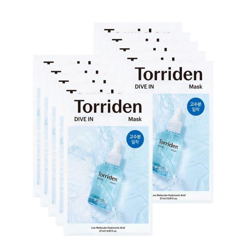 

Torriden DIVE-IN Low Molecular Hyaluronic Acid Sheet Mask Deep Hydration 10 Sheets