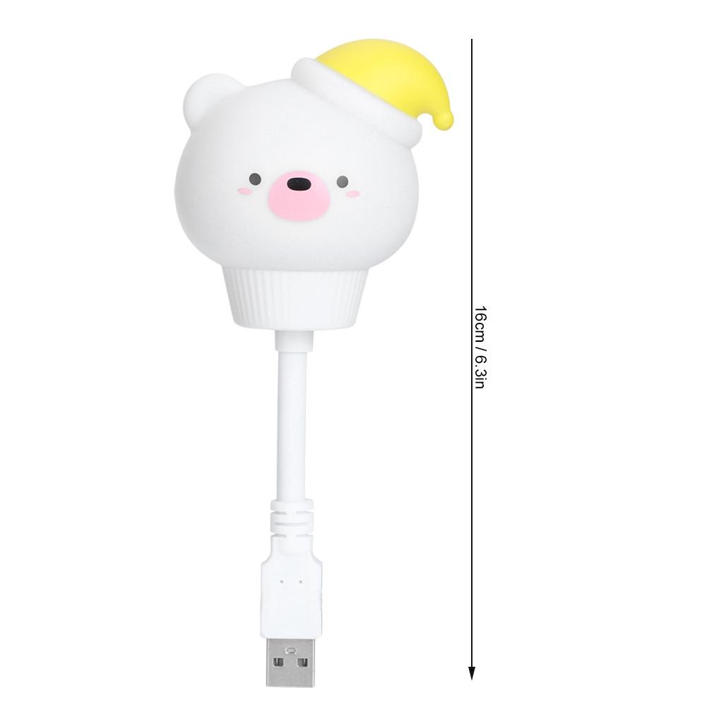 Cute Animal Shaped Night Light USB LED Soft Cartoon Baby Nursery Sleeping Lamp Kid Gift