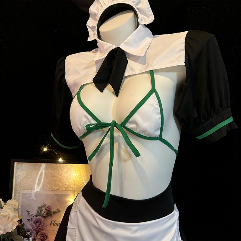 Hot Erotic Sexy Anime Bunny Girl Cosplay Lingerie Maid Role Play Bikini Unifom Apron Set Nightclub Costumes