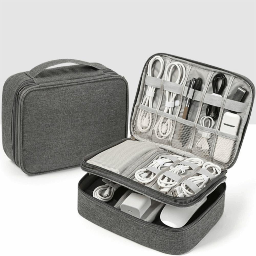 Dust-proof Digital Storage Bag Zipper Digital Accessories Bag Charger Storage Bag  Travel