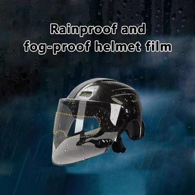 Motorradhelm Klare Antibeschlag-Regenschutzfolie Helmlinse Langlebiger Nanobeschichtungsaufkleber Moto Safety Driving Helmzubehör