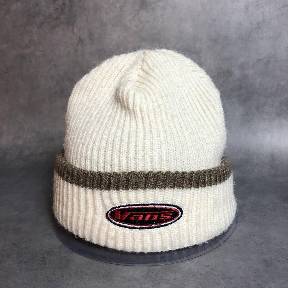 Used PQ101VANS: 90 s archive Beanie Knit CapIvory Y2K Old Vans