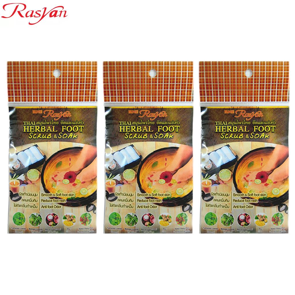 

ISME Rasyan Тайские травы, травяной скраб для ног и ванночка 20 г 1 шт / 3 шт 20 g x 3 pcs