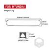 For Hyundai Kona 2018— Car Accessories Carbon Fiber Interior Center Console Air Vent Panel Cover Trim Sticker Modification