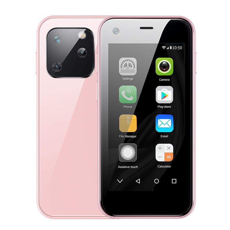 

Маленький смартфон SOYES XS13 2,5 дюйма Dual SIM Android 9.0 RAM 2GB ROM 16GB 1580mAh 3G mobile phone 2GB 16GB рожевий