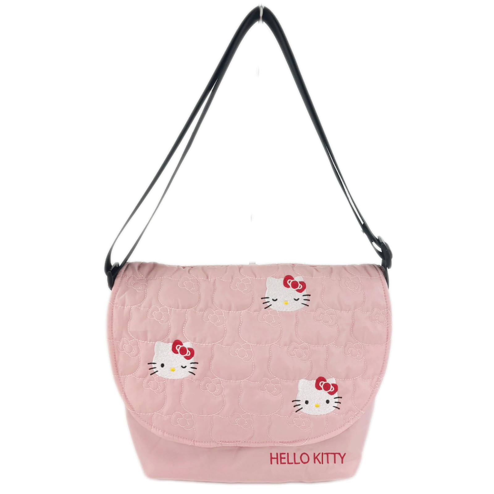 

Hello Kitty Pink Quilted Embroidery Combo Mini Shoulder Bag &