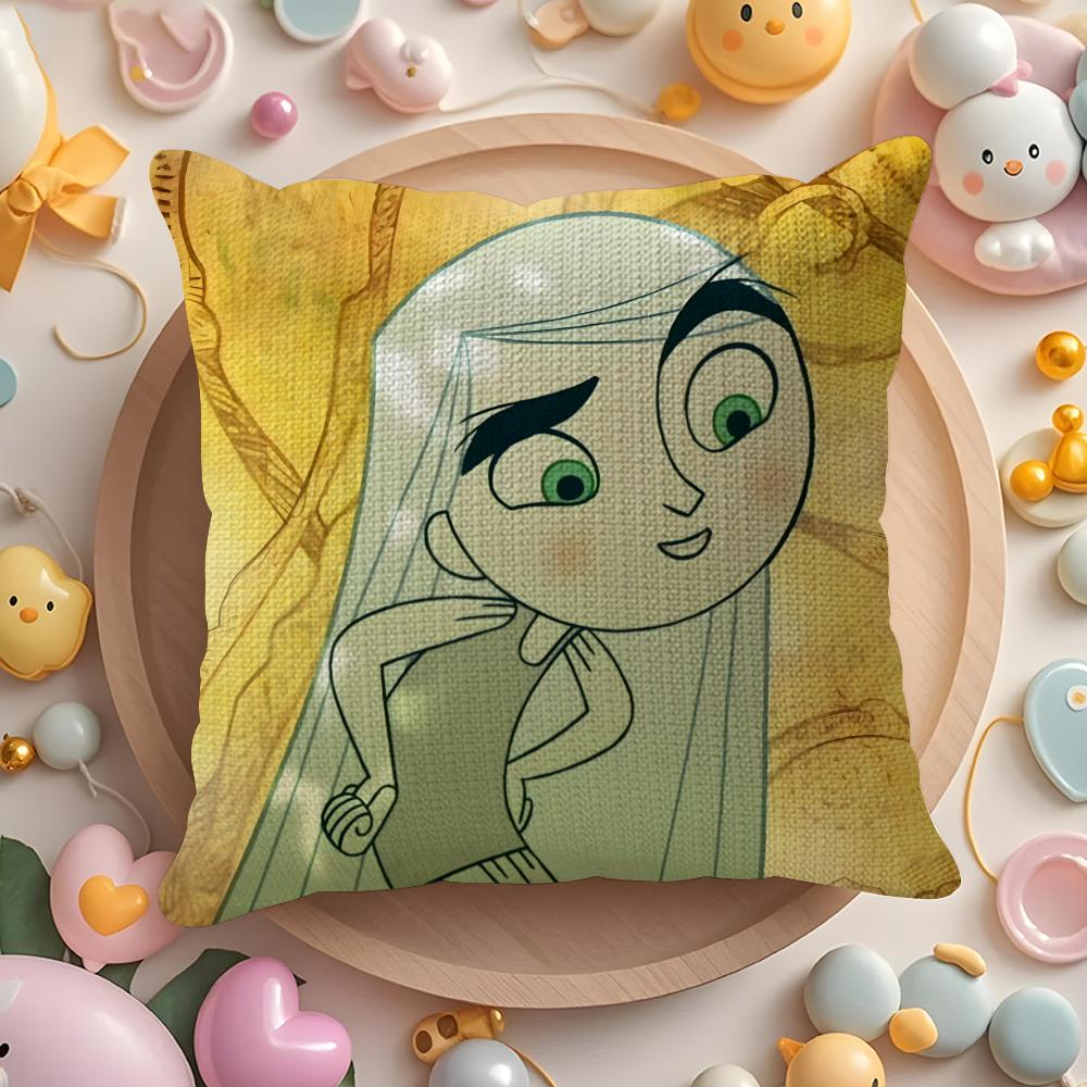 Cartoon Movie TThe Secret of Kells Pillow Case Pattern Printed Pillowcase for Living Room Sofa Cushion Cover Bedroom Decor