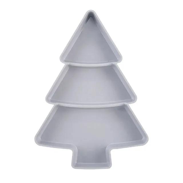 Christmas Tree Shaped Living Room Candy Snacks Nuts Snack Compartmentalized Fruit Tray Home Kitchen Supplies Breakfast Plate Tray Tableware