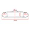 Street Gliding Motorcycle Scooter Instrument Speedometer Bezel Speaker Stereo Accent Trim Rings Cover Eye Catching Frame