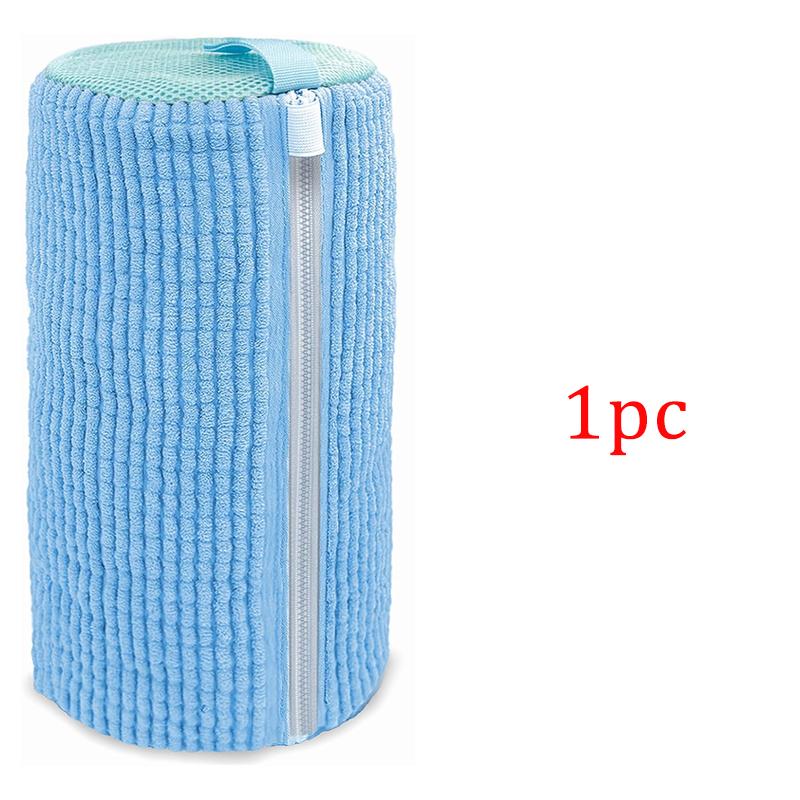 Wash Shoe Cleaning Bag Padded Net Laundry Shoes Protector Fluffy Fibers Polyester Washing Shoes Machine Laundry Bag Drying Bags