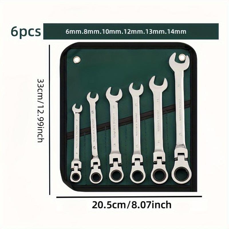 

Полный регулируемый набор трещоточных ключей - Премиальная хром-ванадиевая сталь, быстросъемная головка Torx для эффективного промышленного использования 6pcs/set