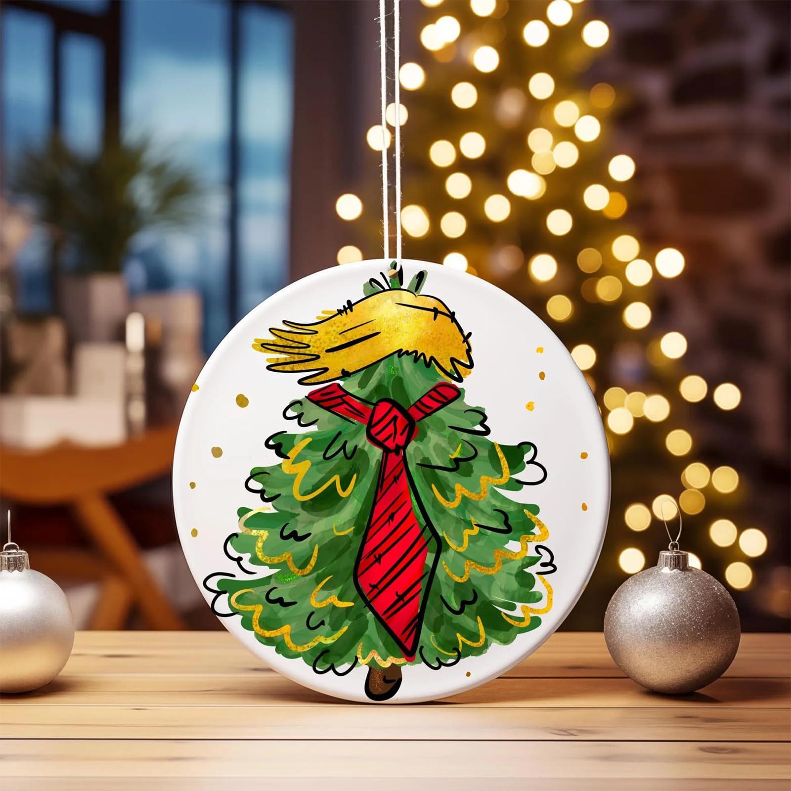 

2025 Christmas Ornament Humorous Political Keepsake Gift For Holiday Decor One Size