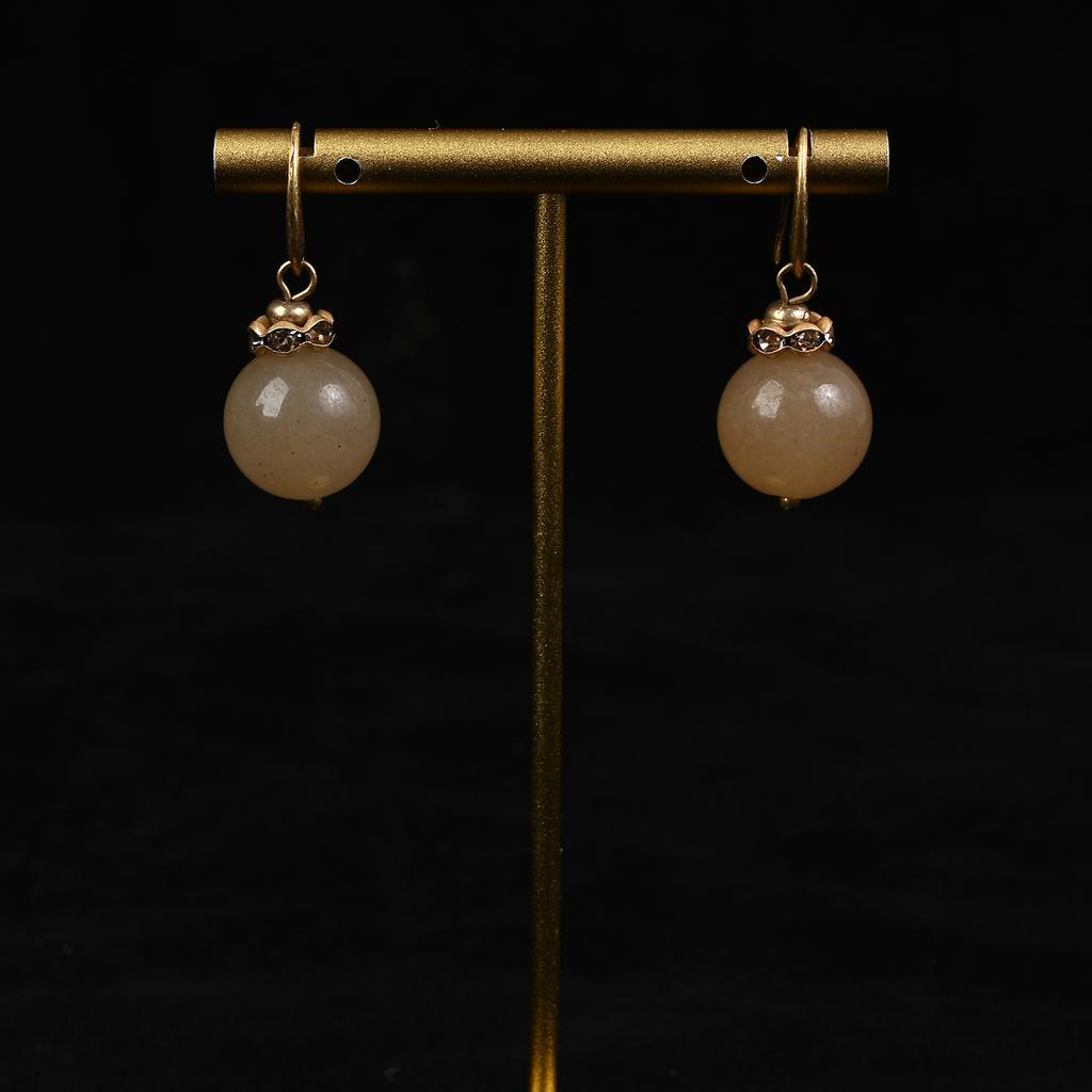 Vintage Dopamine Natural Stone Agate Beads Beaded Lemon Jade Pendant New Chinese Necklace High Sense Versatile Set