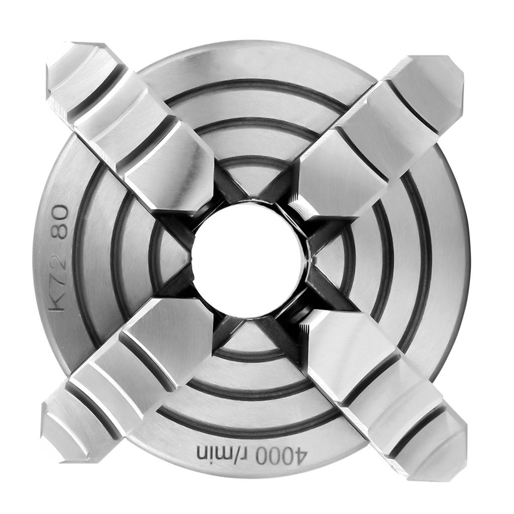 3inch K72-80 4-Jaw Independent & Reversible Jaw Metal Lathe Chuck Turning Machine Accessories