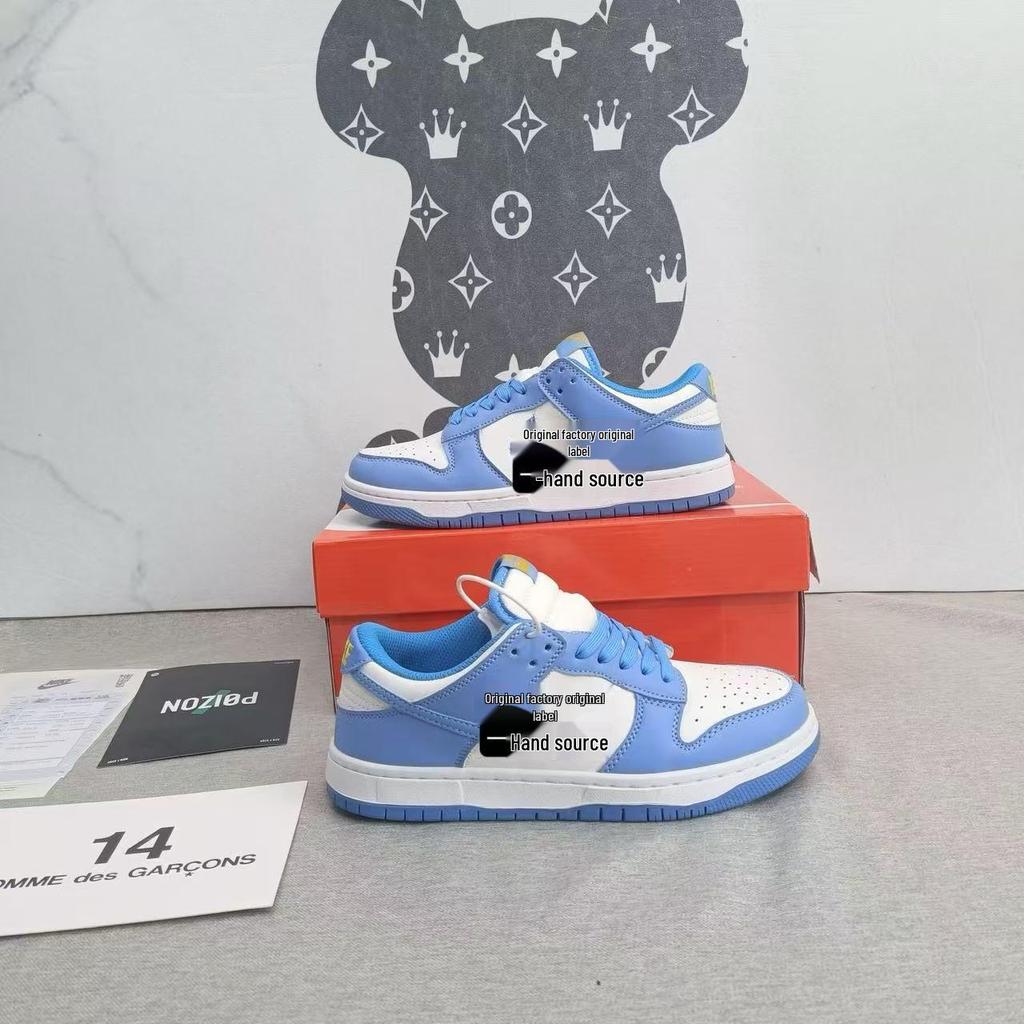 AJ Men's Dunk Black & White Panda Collaboration, Genuine SB Skate Shoes, Green Apple Shoes, AJ1 Low-Top Women's Running Shoes