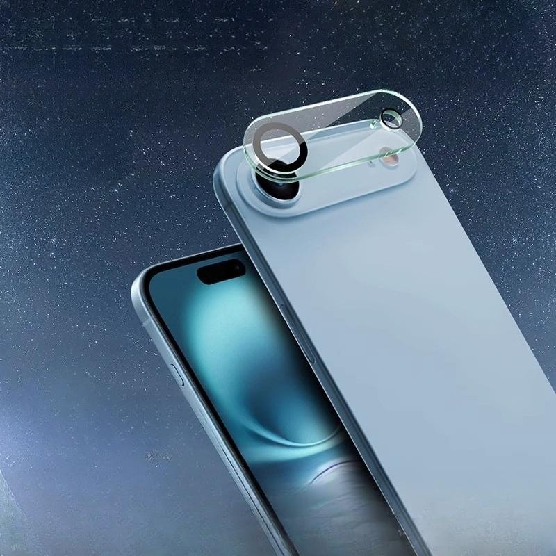 1-3/30-100PCS Anti-fingerprint Tempered Glass Camera Lens Protector Cover For IPhone17 Air Pro Max Rear Anti-scratch Protect Cap