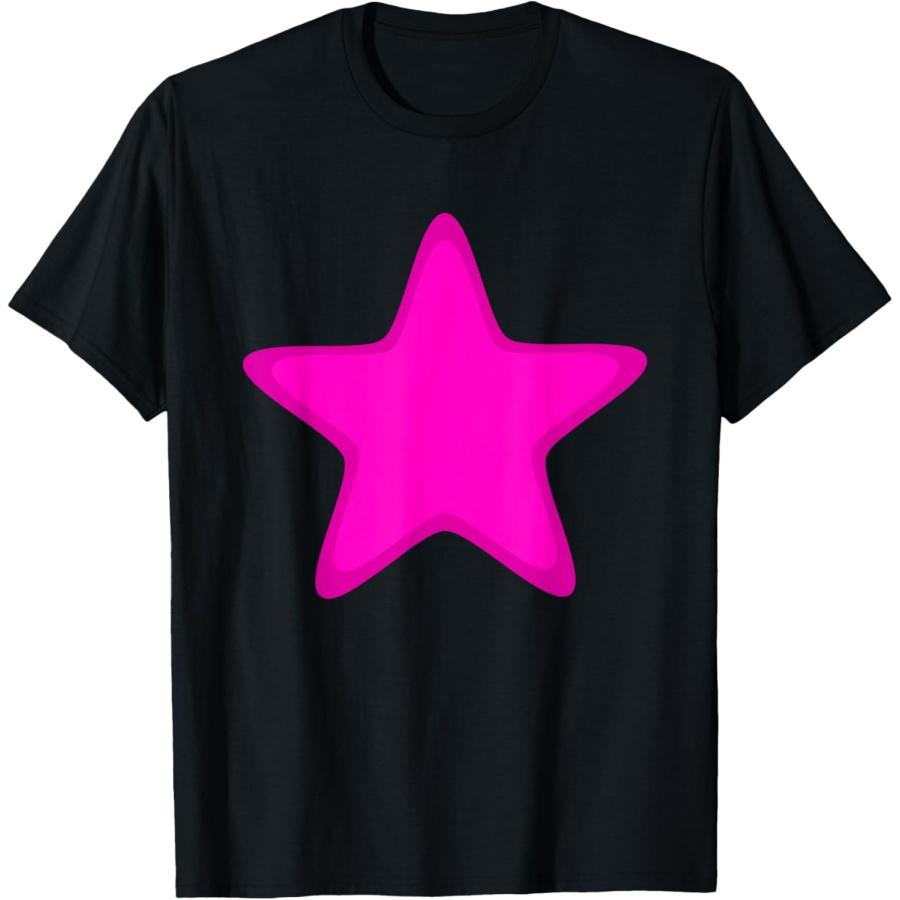 

Pink Stars with Border - Pink Star T-Shirt XXXXXL чёрный