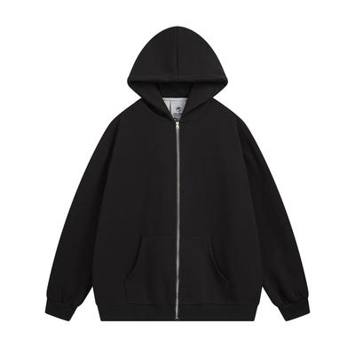 Unisex Retro Fleece-Lined Oversized Hoodie: Casual & Versatile for Autumn/Winter