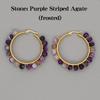 Crystal Earring For Women Boho Jewelry Trendy Natural Stone Pearl Jewellery Bohemian Ear Ring Gold Circle Hoop Earrings
