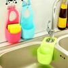Silicone Sink Hanging Storage Bag Candy Colors Sink Drain Rack PVC Plastic Soap Dish  Kitchen