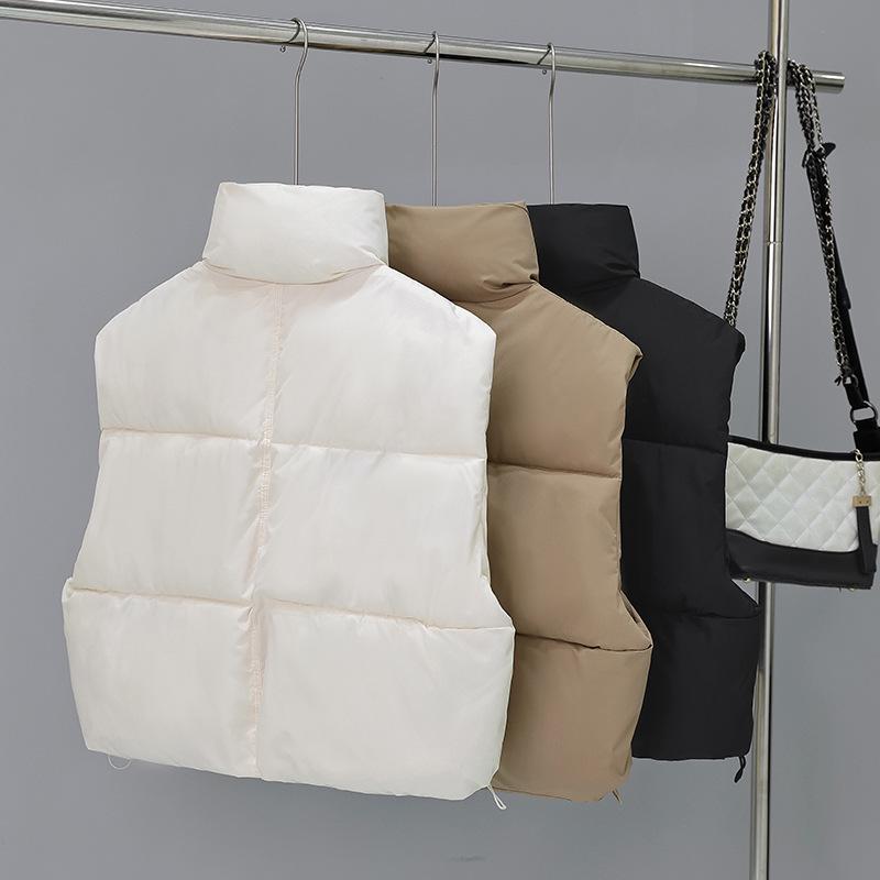 Women's Korean Style Loose Sleeveless Cotton Vest for Autumn/Winter