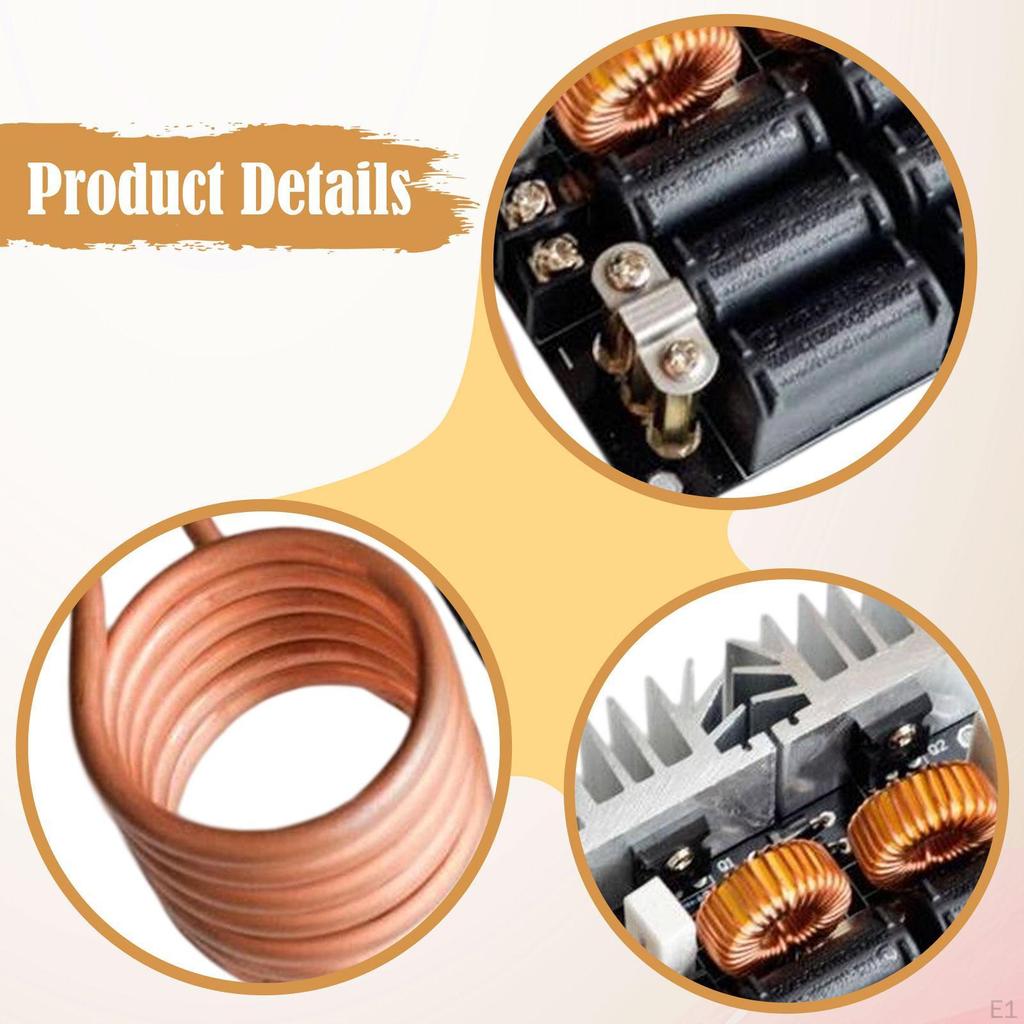 Induction Heating Machine Module Board 12- 48V Reliable Compact 20A Sturdy DIY Metal