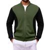 Pull zippé pour homme à col montant et sweat à manches longues