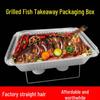 Disposable Rectangular Aluminum Foil Takeaway Box