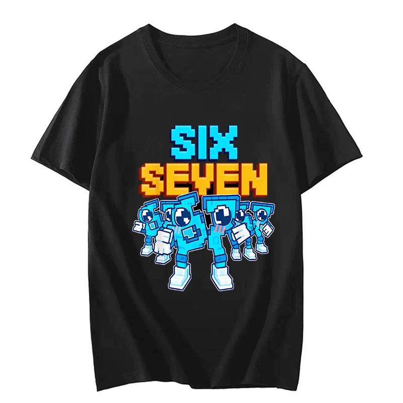 Funny Six Seven 67 Brainrot Print Fashion T Shirt Unisex Women Fashion Gaming Meme TShirt Y2k Casual Short Sleeve Tee Tops Clothes