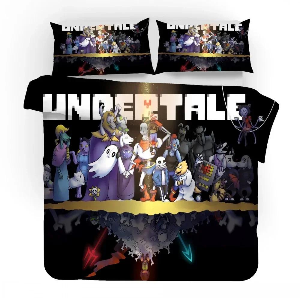 3D Игра Undertale Sans Комплект постельного белья Декор для спальни Высокое качество Пододеяльник Домашний текстиль Покрывало для мальчиков и девочек Детские подарки