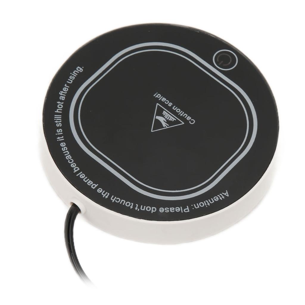 Ohřívací podložka na šálky s konstantní teplotou, černá, USB, inteligentní podložka na ohřev šálků, na kávu s mlékem