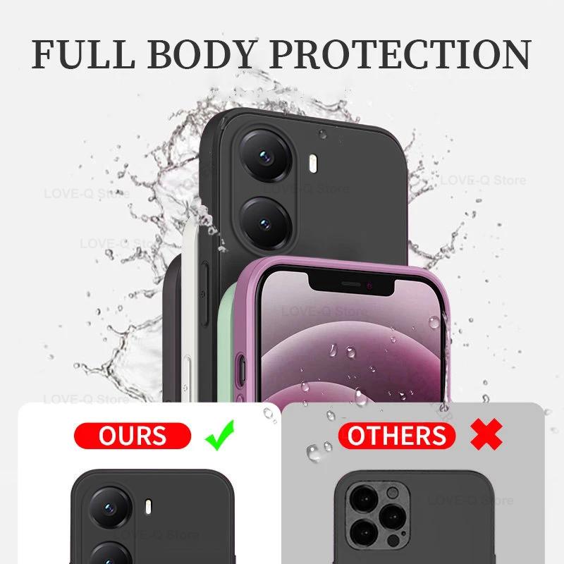 Pentru Husă Poco X7 Pro Silicon Lichid Protector Lentilă Cameră Husă Telefon Pentru Xiaomi Poco X7 Pro Capac Spate Moale