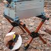 JUSTINLAU Soporte Plegable para Nevera de Camping al Aire Libre Soporte Ajustable de Aleación de Aluminio para Cubo de Hielo Soporte para Equipaje Soporte Antideslizante
