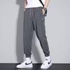 Men's casual pants elastic, loose, simple and comfortable, young students slim-fitting small feet and trousers