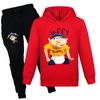 Anime Jeffy Puppet Clothes Kids Pullover Sweatshirts+Pants 2pcs Sets Boys Cartoon Tracksuit Children Clothing Baby Girls Outfits