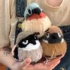 Cute Little Bird Plush Toy Kingfisher and Tit Figurine Ornament 11cm PP Cotton Filled Perfect Qixi Festival Gift for Girls