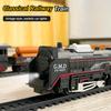 Elektrisches Güterzugset mit leuchtenden Gleisen, STEM Eisenbahnspielzeug für Kinder, Interaktives Weihnachtsgeschenk für Jungen & Mädchen