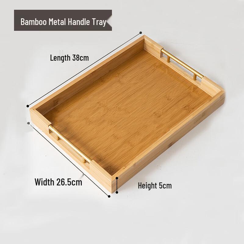 Jinyun Retro Wavy Bamboo Serving Tray