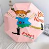 1 PC Automatic Folding Umbrella - Pippi Longstocking Custom Name Pattern, Portable & Foldable Design with 8 Ribs, Christmas Birthday Gifts