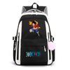 One Piece Anime Super Novice Luffy Printed Canvas School Backpack Teens High Capacity Travel Bag